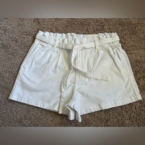American Eagle Outfitters High Waist White Mom Shorts